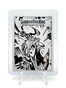 Garbage Pail Kids Sketch 1/1 Rare Topps 2024 silver original GPK sketch card - Picture 1 of 3