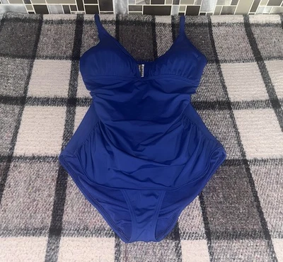 Tommy Bahama Bikini Size 14 Women's 1 piece Swimwear swimsuit Blue No underwire - Image 1 of 4