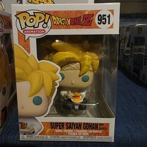 Funko Pop! Dragon Ball Z Super Saiyan Gohan With Noodles Figure #951 - Picture 1 of 2