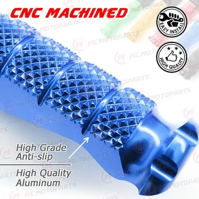 For Ducati Scrambler 800 15-20 19 18 17 MCCP 40mm Extended BLUE Front Foot Pegs - Imagem 1 de 4