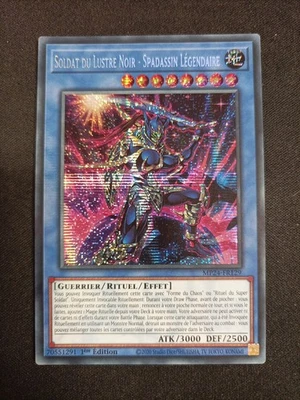 Carte Yu-Gi-Oh Soldat Du Lustre Noir Spadassin Légendaire Mp24-fr129 - Photo 1/2