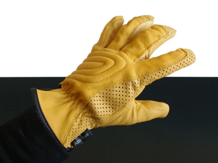 CAFE-RACER Sommer-Handschuhe gelb/ockerfarben - Bild 1 von 1