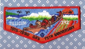 OA  Tillicum  392   S 10  -Mint-  Red Bdr    OA's 75th Ann  1990 - Picture 1 of 1