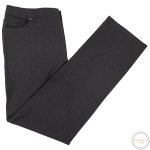 Neu mit Etikett aktuelle Zegna grau Wolle vorne flach 5-Pocket Jeansschnitt Hose 42W - Bild 1 von 10