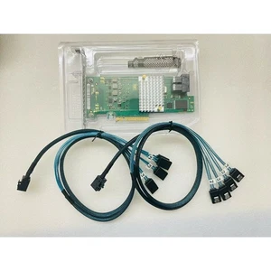 9300-8I SAS3008 12Gbps HBA IT Mode ZFS FreeNAS unRAID+2*SFF-8643 SATA Cable US - Picture 1 of 4