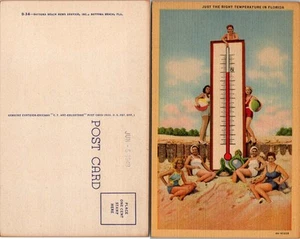 Postal de colección - La temperatura justa en Florida - con bellezas - Imagen 1 de 1