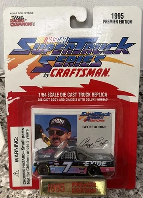 NOS 1995 Racing Champions NASCAR Super Truck Series #7 Geoff Bodine  1:64  - Image 1 of 3