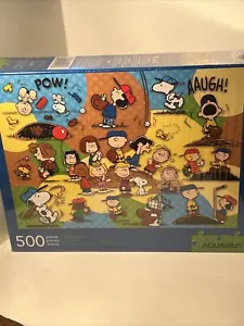 Charlie Brown Peanuts Baseball Puzzle 500 Piece Jigsaw Puzzle AQUARIUS New - Picture 1 of 6