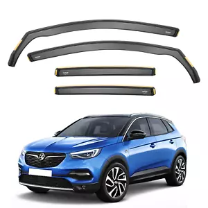 ISPEED Wind Deflectors for Vauxhall Grandland X MK1 2017-2021 4pc Set Visors - Picture 1 of 9