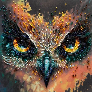 Hágalo usted mismo Kit de bordado de cuentas "Fearless" 7.9"x7.9" / 20.0x20.0 cm, Abris Art - Imagen 1 de 7