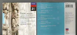 Faure : Requiem; Cantique de Jean Racine; Durufl: Requiem; Quatre Motets 2 CDs - Picture 1 of 2