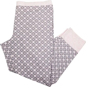 Alfani Women's Printed Elastic Long Pajama Bottoms Pink, Size XS - Picture 1 of 1