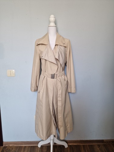 MAX MARA RAINCOAT donna cappotto lungo trench coat beige giacca taglia 42
