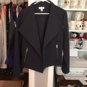Calvin Klein Women’s Black Jacket With Zip Pockets Size XL - Picture 1 of 3