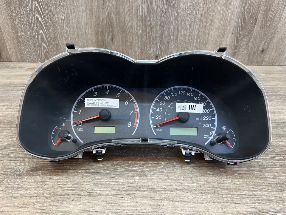 Conjunto de medidores Toyota Corolla 2009-2011, combinación pieza OEM # 83800-02W11 Foto 1 de 4