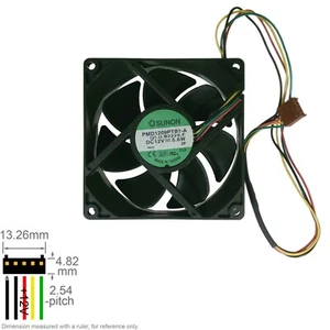 Fan Muffin Cooling DC 12V DC12V 12VDC 92mm 92x92x25 Sunon PMD1209PTB1-A - Picture 1 of 3