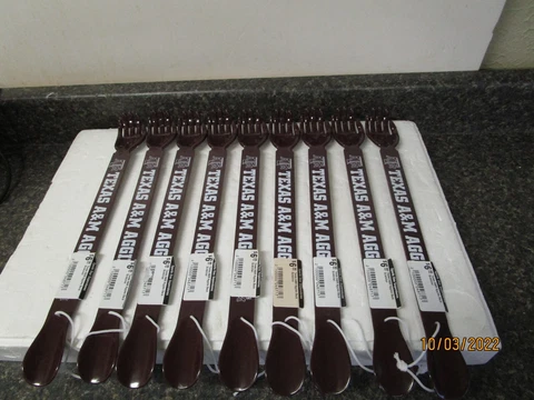 Qty / Lot (9) Texas A&M Aggies Back Scratchers - New! Cover
