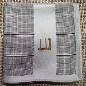 CHECKS & STRIPED PLAIN BABY BROWN ART HANKY MAN CLASSIC COTTON POCKET SQUARE 18" - Picture 1 of 3