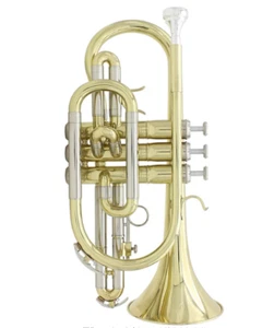 New Sasuori cornet Trumpet Bb Gold w/ case from Japan - Picture 1 of 7