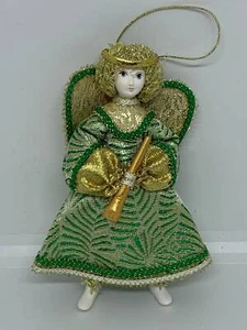 Handmade Textile Angel with ceramic elements,Hand made, Home decor Gift - Picture 1 of 4