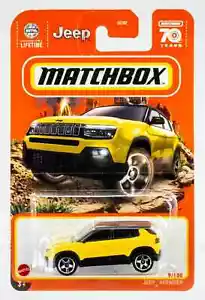 Matchbox Jeep Avenger YELLOW 2023 Matchbox #9 - Picture 1 of 1