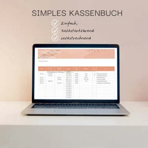 KASSENBUCH Vorlage | Einfach und selbsterklärend | Boho modern personalisierbar - Bild 1 von 5