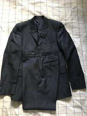 VERSACE CLASSIC MEN'S 2 PIECE NAVY SUIT  Jacket 38” Trousers W34” - Image 1 of 4