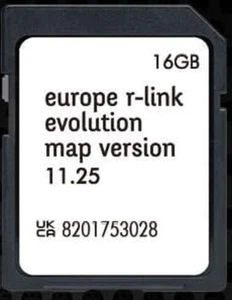 Scheda SD Navigazione GPS Europa 2024-11.25 - Compatibile Con Renault R-Link (Rl - Foto 1 di 12