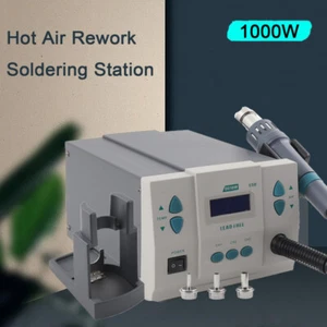 Estación de retrabajo de aire caliente AC 110V 1000W pistola de calor estación de visualización digital - Imagen 1 de 24