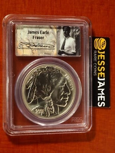 2001 D UNCIRCULATED SILVER BUFFALO COMMEMORATIVE DOLLAR PCGS MS70 JAMES FRASER - Picture 1 of 2