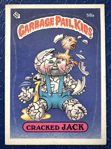 1985 Topps Garbage Pail Kids 2nd Series 2 Cracked Jack 58a Glossy Live Mike - Picture 1 of 2