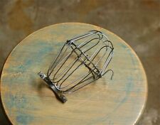 Steel Wire Bulb Cage - Clamp On Lamp Guard, Vintage Style Industrial Lighting