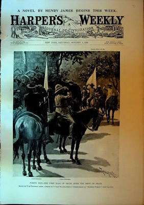 Harper's Weekly October 1 1898 Puerto Rico Klondike Queen Wilhelmina - Image 1 of 4