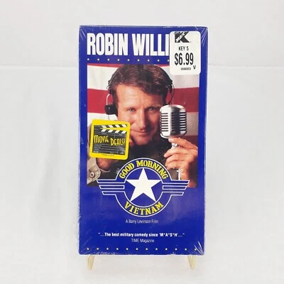 VHS 1987 New & Factory Sealed Good Morning Vietnam Proof of Purchase Intact - Image 1 of 4