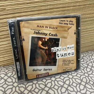 Johnny Cash CD Man in  Black Play it Now Tunes Learn to Play Talking Tabs New Foto 1 de 4