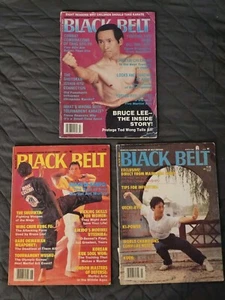 Black Belt Magazine Lot Of 3 Good Conditions 1980s - Picture 1 of 7