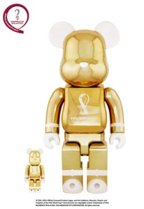 ⚽ BE@RBRICK × FIFA 2022 Qatar - 100% & 400% Gold (FW22) Limeted Edition - Bild 1 von 5