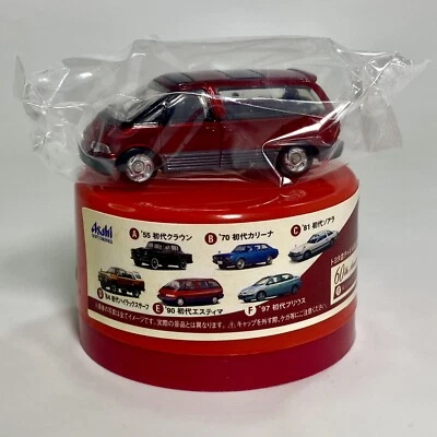 Toyota Previa Estima 1990 Asahi WONDA 1/100 furgoneta diecast roja nueva en cápsula roja Foto 1 de 4