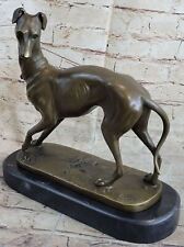 Bronze Sculpture by French Artesian Barye Animal Dog Greyhound Figurine Statue