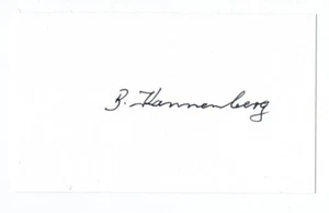 Bernd Kannenberg Signed 5x3 Autographed Index Card IDC West German race walk #01 - Picture 1 of 1