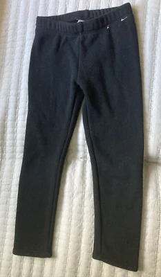 Gymboree Girls Solid Black Leggings Pants Fleece Lined Warm Cozy Size XS 4 - Image 1 of 4