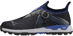 MIZUNO Golf Shoes WAVE HAZARD BOA WIDE 51GM2170 Black Blue US7.5(24.5cm) New - Picture 1 of 5