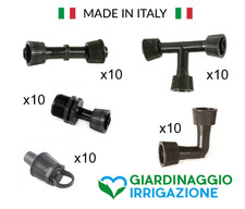 Kit raccordi con ghiera 16 mm per ala gocciolante irrigazione