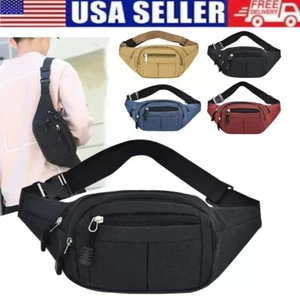Fanny Pack Waist Bag Men Women Shoulder Hip Belt Bum Sport Travel Waterproof - Picture 1 of 14