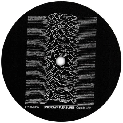 Joy Division Unknown Pleasures record label vinyl sticker - Image 1 of 4