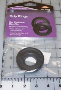Carlisle Paddle Drip Rings 1-1/8" to 1-1/4" Diameter Shaft NIP! - Picture 1 of 1