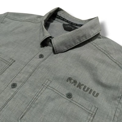 Kuiu Button Up Casual Short Sleeve Shirt Mens Size M Blue Gray Excellent Shape - Image 1 of 4