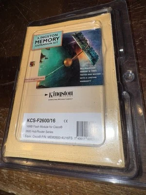 KINGSTON CISCO Router Memory 16MB Flash Module for 2600 series routers RETRO New - Image 1 of 2