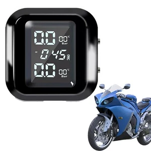 Motorcycle TPMS Wireless Tire Pressure Monitor System with LCD Display - Picture 1 of 11