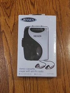 Jensen SCR-68C Stereo Cassette Player with AM/FM Radio - WALKMAN - NEW SEALED  - Picture 1 of 4